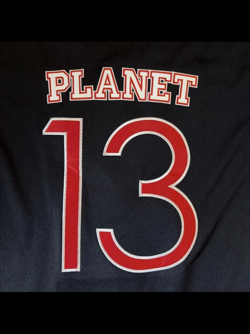 Black 'Planet 13' Graphic Baseball Jersey Las Vegas Nevada